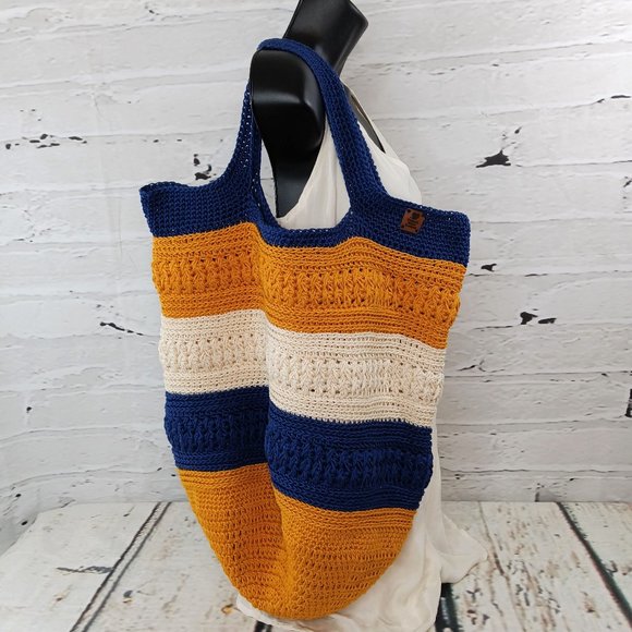 Duncan Street Designs Handbags - Duncan Street Designs On Trend Crocheted Slouchy Market Bag